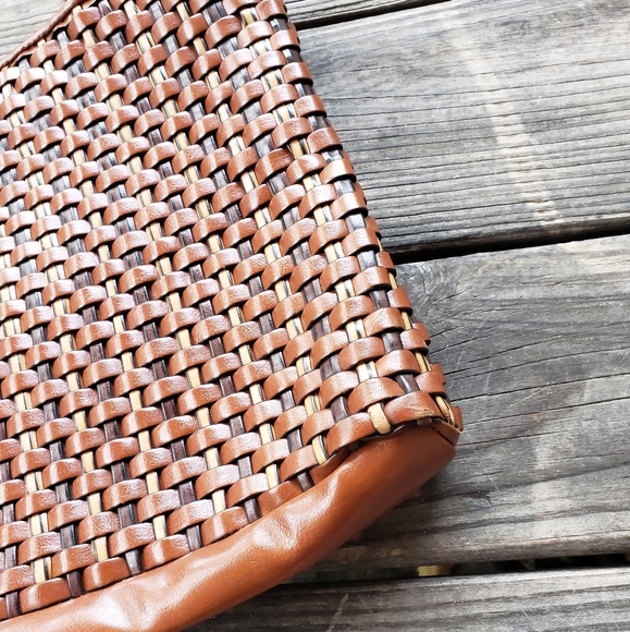 Nine West Accessories tote purse faux leather woven - Picture 2 of 9